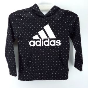 adidas Black White Polks Dot Hoodie Kangaroo Pocket 2020 Collection M 10/12